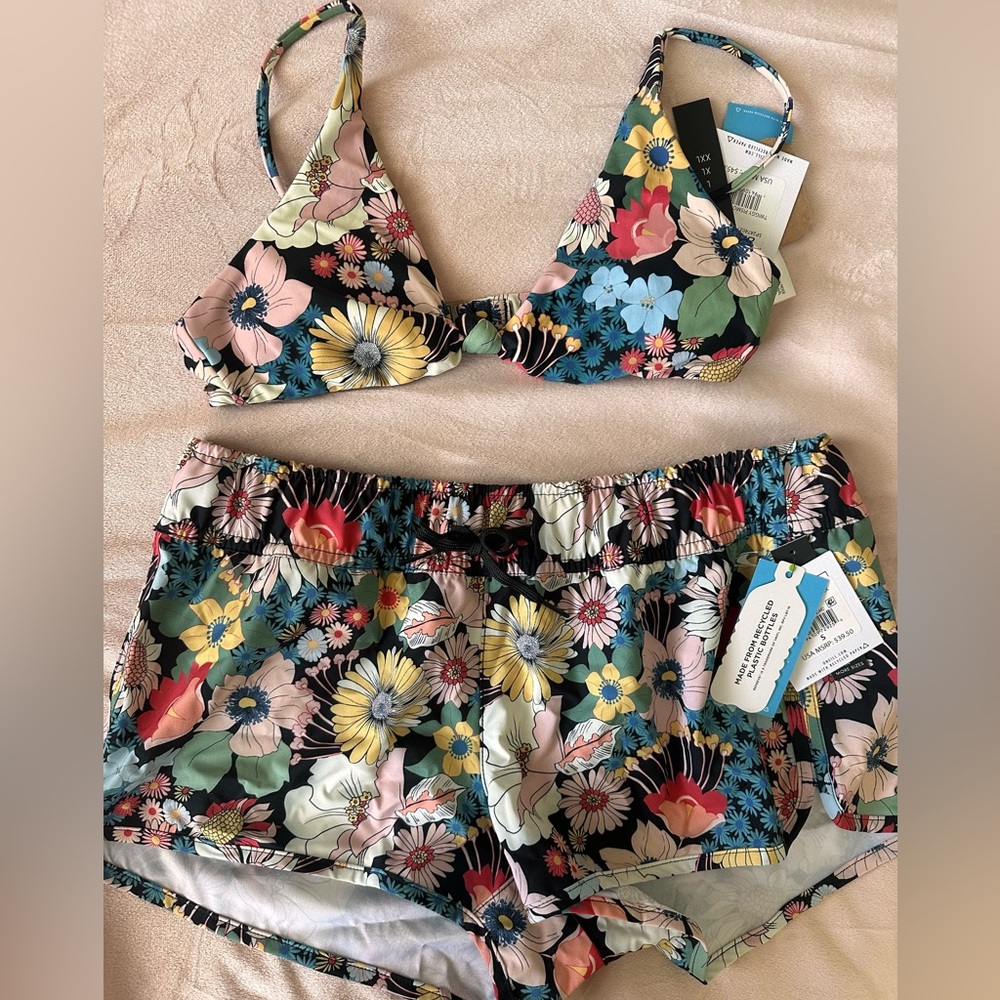 O’Neill bathing suit top and shorts